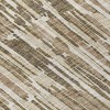 Brown And Taupe Abstract Washable Indoor Outdoor Area Rug - 4 of 4