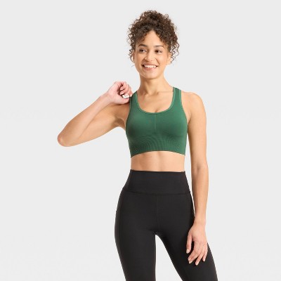 Women's Seamless Medium Support Racerback Sports Bra - All In Motion™