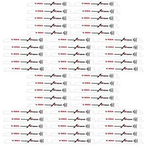 Bosch RPRAP6 (50 Pack) 6-Inch 6/12 TPI Wood Cutting Reciprocating Saw Blades # RPRAP6B-50PK - 1 of 4