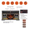 NAYSAYE Indoor Fireplace TV Stand Overheating Protection Adjustable Flame for Living Room, Dark Gray, 60"*15.75"*32" - 4 of 4