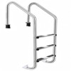 Swimming Pool Ladder, Stainless Steel Pool Steps for Inground Pools, Non-Slip Treads Pool Stairs with Ergonomic Pool Handrails, Easy Assembly - 3 of 4