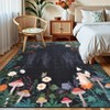 Washable Area Rug for Living Room, Soft Non Slip Jungle Nursery Bedroom Carpet with Cute Rabbit Squirrels - 2 of 4