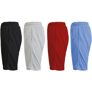 JumpStart Men's 4-Pack Moisture Wicking Performance Active Mesh Shorts - 1 of 4