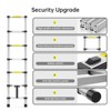 6.6FT Aluminum Telescoping Ladder, Folding Collapsible Multi-Purpose Extension Ladder with Non-Slip Feet, Portable for Home, RV, Loft, Outdoor Work - 3 of 4