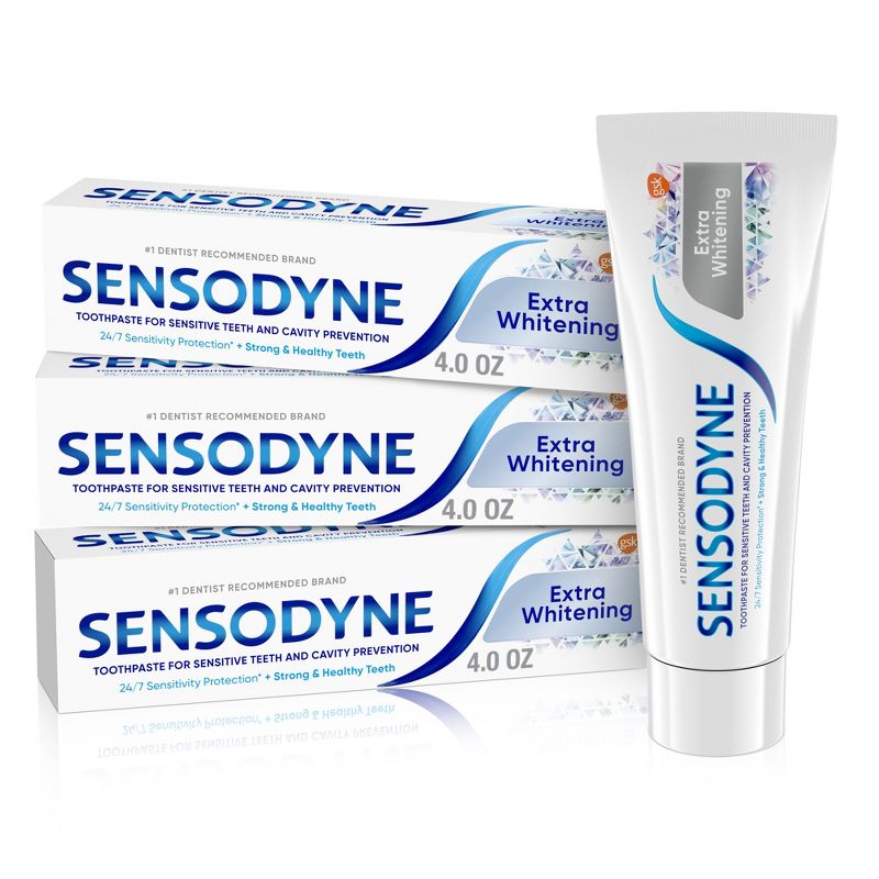 Sensodyne Extra Whitening Toothpaste - 12oz/3pk, 1 of 9