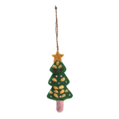 tagltd Holiday Handcrafted Felt Tree Ornament