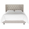 Skyline Furniture Tufted Woven Upholstered Wingback Bed - image 2 of 4