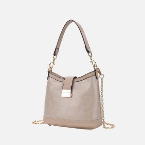 MKF Collection Pilar Vegan Leather Women’s Shoulder Bag by Mia K - Taupe - 1 of 4