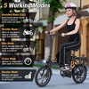 Costway 16" Folding E-Bike Portable Electric Bicycle with Peak 650 W Brushless Motor - 4 of 4