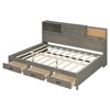 KIGFTSOD Full Size Wooden Daybed with 3 Storage Drawers and USB Ports - 4 of 4