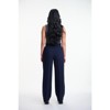 Lafidi Women’s High-Rise Wide Leg Dress Pants – Double Pleat Office Slacks with Slash & Welt Pockets - 3 of 4