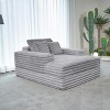 Lesly 55.12 in. Wide Square Arm Velvet Square Sectional Sofa Couch Modern Single Square - 3 of 4