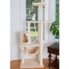 Armarkat 70" Real Wood Cat Furniture,Ultra thick Faux Fur Covered Cat Condo House A7005, Beige - 3 of 4