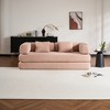 Whisen Convertible Sleeper Sofa Bed, Corduroy Folding Couch, Floor Sofa Lounge Couch with Pillow, Fixed-Shape Frame - 4 of 4