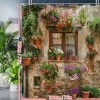 Vintage Landscape Polyester Shower Curtain With Hooks - Water-Resistant, Machine Washable - 2 of 4
