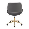 LumiSource Fabrico Office Chair Gold/Gray PU - 4 of 4