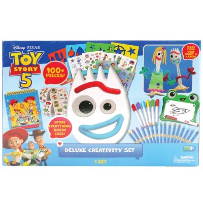 Toy Story 5: Forky Character Storage Case Color Sticker Activity Pad ...