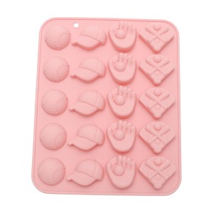 Unique Bargains Chocolate Mould 20-Cavity Baseball Team Candy Mould Hand Wash 7.83"x6.34"x0.59" 1 Pc - 1 of 4