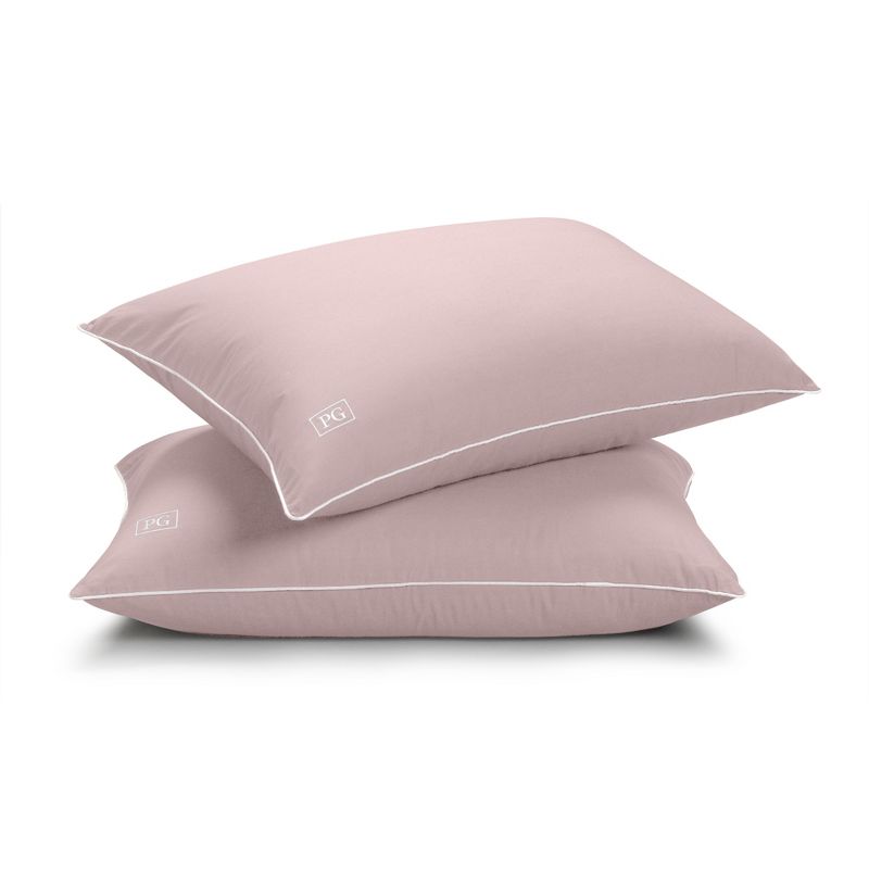Firm Density Side/Back Sleeper, Down Alternative Pillow with MicronOne Technology, and Removable Pillow Protector - 2 Pack, 1 of 5