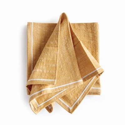Plum & Post Saffron Dinner Napkins Set of 4