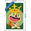 Trends International Tiger with Crown Framed Wall Poster Prints - 3 of 4