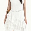 Unique Bargains Adjustable Waist Belt White 1 Pc - 2 of 4