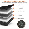 iMountek"Waterproof Dog Car Seat Cover with Zipper Mesh Window, Storage Bags & Slide Flaps for SUVs, Trucks"Black - 3 of 4