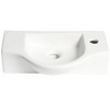 ALFI ABC114 White 18inches Small Wall Mounted Ceramic Sink with Faucet Hole - 3 of 4