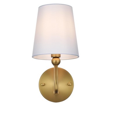Elegant Lighting Senna 6 inch Wall Sconce in Satin Gold