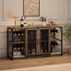 Wine Bar Cabinet, Liquor Cabinet for Liquor and Glasses, TV Stand & Wine Cabinets with Storage - 2 of 4