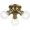 Livex Lighting Lansdale 3 - Light Flush Mount in  Antique Brass - 2 of 3