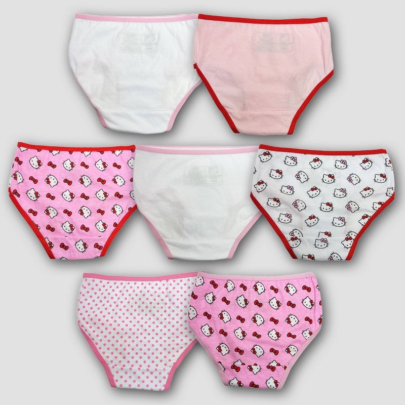 Toddler Girls' Hello Kitty 7pk Bikini Underwear, 2 of 5