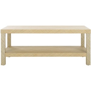 Apis Raffia Coffee Table - COF6612A - Natural - Safavieh - 1 of 4