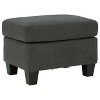 Bayonne Ottoman Charcoal - Signature Design by Ashley - 2 of 4