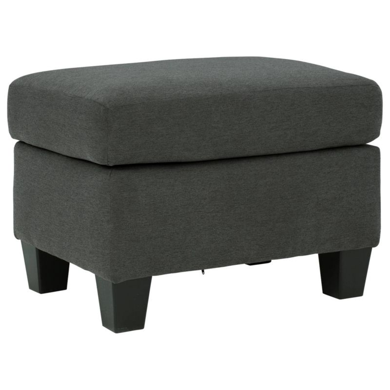 Bayonne Ottoman Charcoal - Signature Design by Ashley, 1 of 7