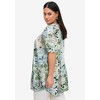 ellos Plus Size Short Sleeve Inverted Pleat Tunic - 3 of 4