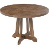 Garvee 47 Inch Round Dining Table for 4 to 6 People – Farmhouse Style Wooden Table with Sturdy Construction, Perfect for Family Gatherings - 2 of 4