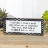 VIP Metal 12 in. White Funny Clouds Shapes Sign - 4 of 4