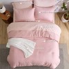 6-8 Pcs Prewashed Comforter Set Bed in a Bag with Soft Fleece Bed Blanket Down Alternative Bedding Set for All Seasons - 3 of 4