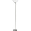 Cal Lighting 150W 3 Way Metal Tr Lamp W/Glass Sh - Brushed Steel - 4 of 4