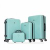 BEAFUP 4-Piece ABS Lightweight Luggage Set with Spinner Wheels - 14", 20", 24", 28" Suitcases for Travel - 2 of 4
