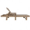 WestinTrends Dylan Adirondack Poly Reclining Chaise Lounge With Arms - 3 of 4