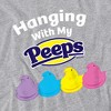 Easter Hanging With My Peeps Women's T-Shirt Athletic Heather - 2 of 4