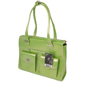 McKleinUSA Verona Laptop Briefcase Womens Career  Green Genuine Leather with Removable Laptop Case Travel Bag 96621 : McKleinUSA - 1 of 4