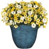 Classic Home and Garden Indoor/Outdoor Round Honeysuckle Resin Flower Pot Planter - 3 of 4