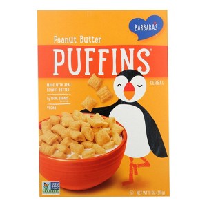 Barbara's Bakery - Puffins Cereal - Peanut Butter - Case of 12 - 11 oz - 1 of 2