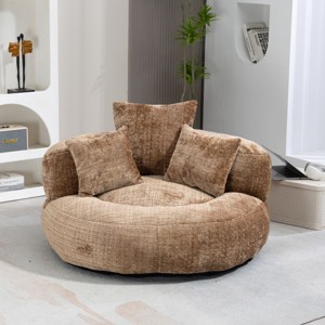 Bean Bag Chair Lazy Chair with 3 Pillows,Durable Comfort Lounger High Back Bean Bag Chair Couch for Adults and Kids,Indoor & Outdoor-Cuddlewood - 1 of 4