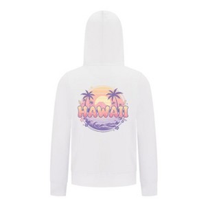Everyday Kids Hawaii Sunset Zip Up Hoodie – Tropical Beach Palm Tree Sweatshirt - 1 of 4
