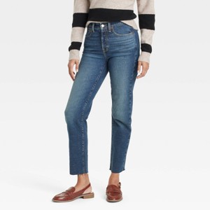 Women's Mid-Rise 80's Slim Fit Ankle Jeans - Universal Thread™ Medium Wash - 1 of 3