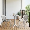 WestinTrends Playa 3-Piece Outdoor Resin Patio Bistro Set with Stackable Patio Dining Side Chairs - 2 of 4